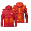 11-Zone Electric Heated Hoodie Jacket — USB Powered Winter Coat 1