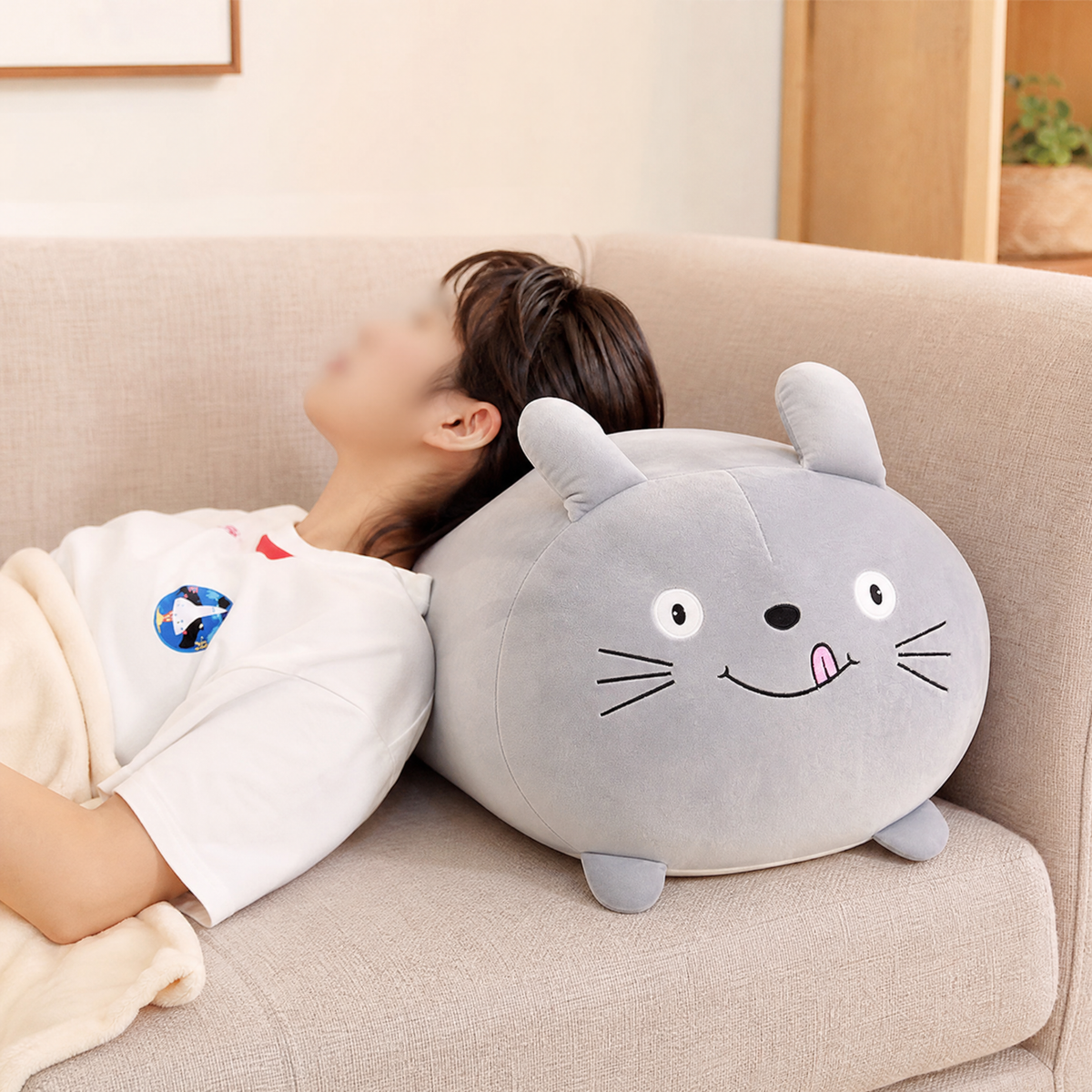 Kawaii Animal Plush Toy — Soft Pillow Cat Panda & More 4