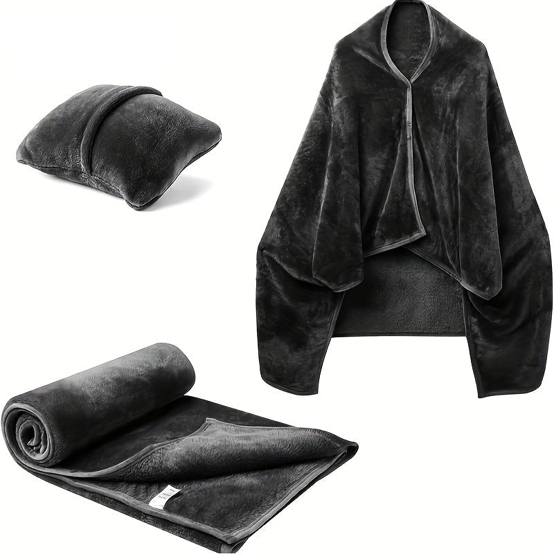 2-in-1 Portable Electric Heated Blanket & Travel Pillow 4