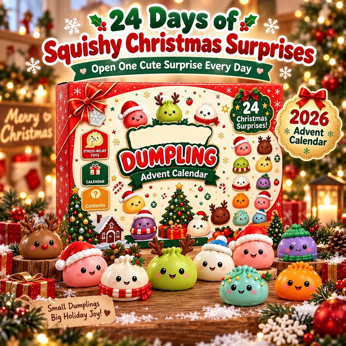 24-Day Squishy Advent Calendar – Christmas Surprise Toy 8
