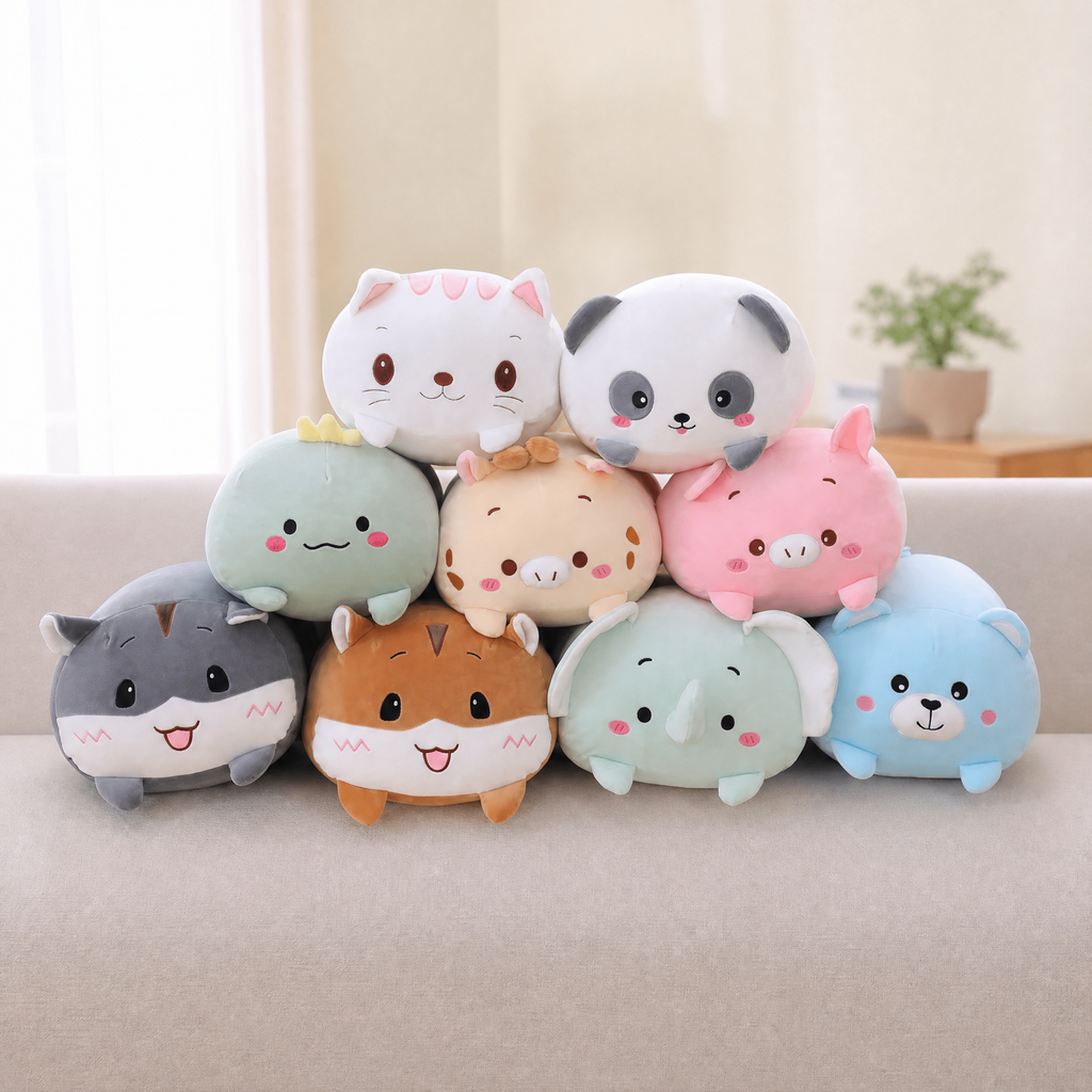 Kawaii Animal Plush Toy — Soft Pillow Cat Panda & More 1
