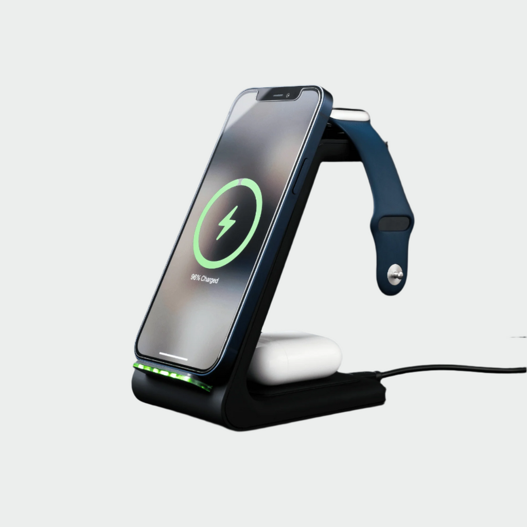3-in-1 Fast Wireless Charging Station — 15W Multi-Device Dock 2