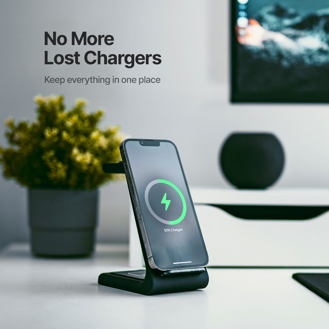3-in-1 Fast Wireless Charging Station — 15W Multi-Device Dock 3