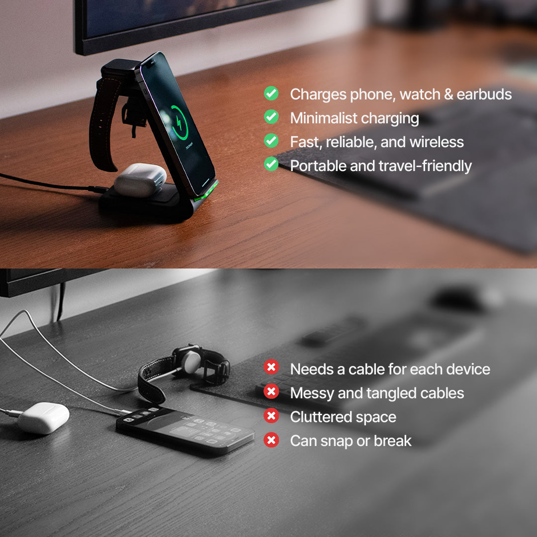 3-in-1 Fast Wireless Charging Station — 15W Multi-Device Dock 7