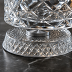 Whiskey Glass Set of 2 — 360° Rotating Diamond Cut Tumbler 5
