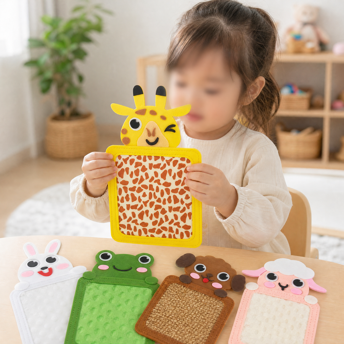 Sensory Toys Animal Mats — 8-Piece Tactile Play Set for Kids 3
