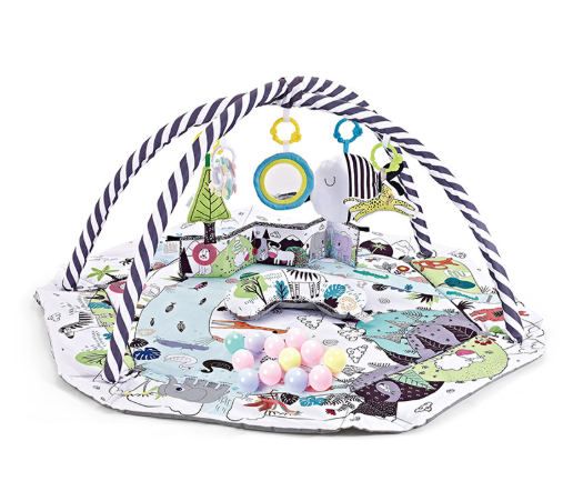 8-in-1 Baby Activity Play Mat — 6 Detachable Sensory Toys 2