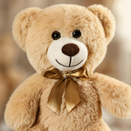 Teddy Bear Plush with Satin Bow — Soft Stuffed Animal Gift 5