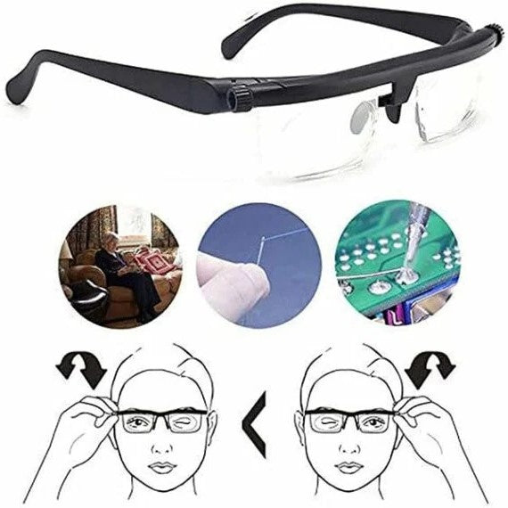 Adjustable Focus Glasses — Near & Far Sight, No Prescription Needed 2