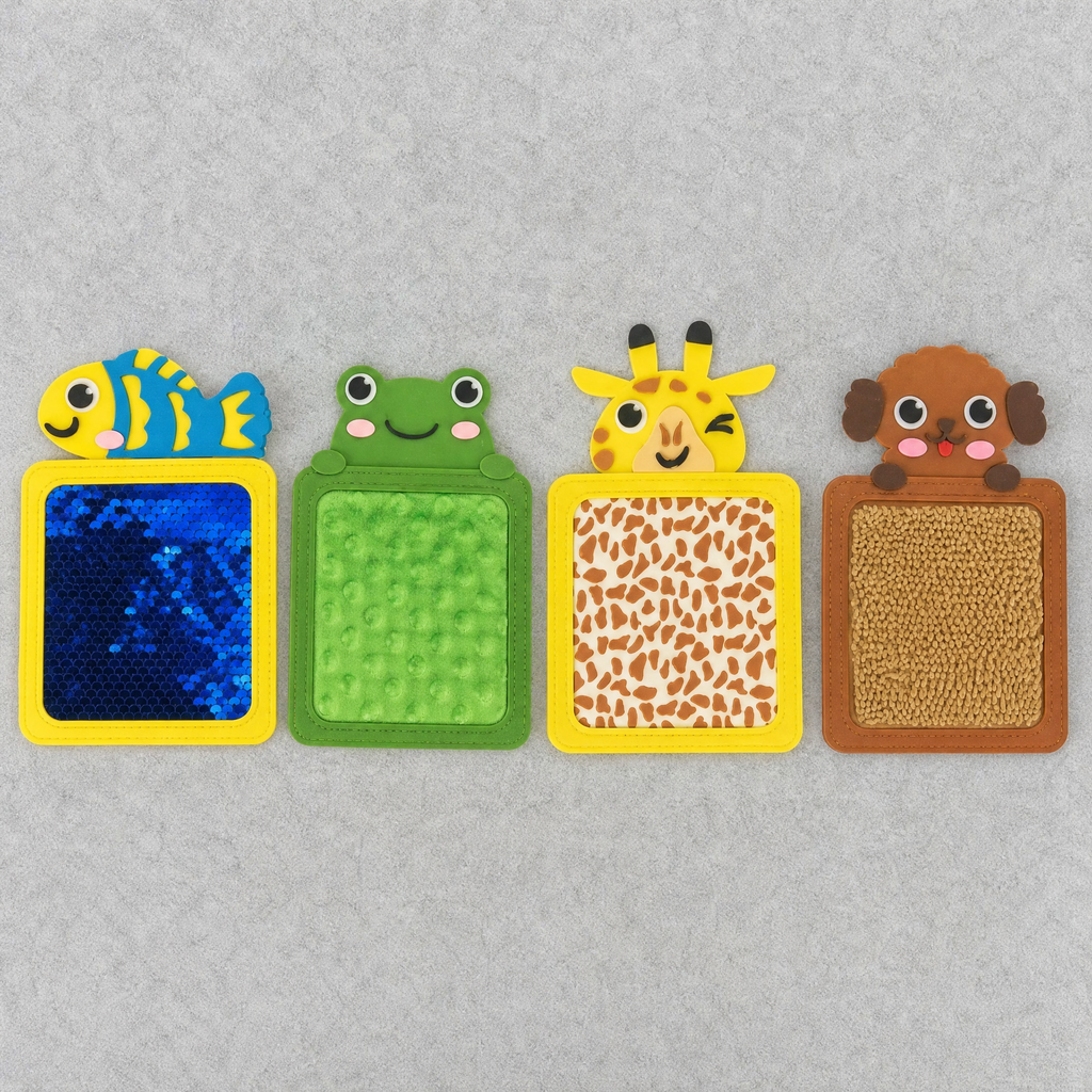 Sensory Toys Animal Mats — 8-Piece Tactile Play Set for Kids 4