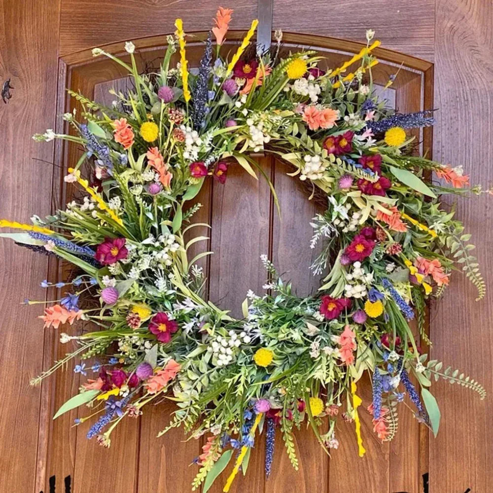 Artificial Flower Wreath — Indoor & Outdoor Door Décor 2