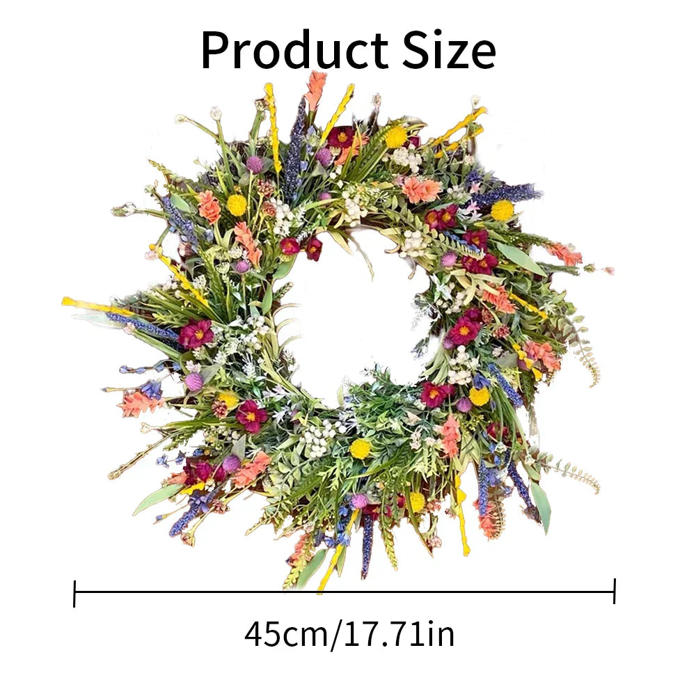 Artificial Flower Wreath — Indoor & Outdoor Door Décor 6