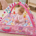 Baby Play Mat & Ball Pit Activity Gym with Hanging Toys 3
