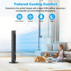 Bladeless Tower Fan — 60° Oscillation & 12H Timer 5