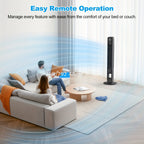 Bladeless Tower Fan — 60° Oscillation & 12H Timer 8