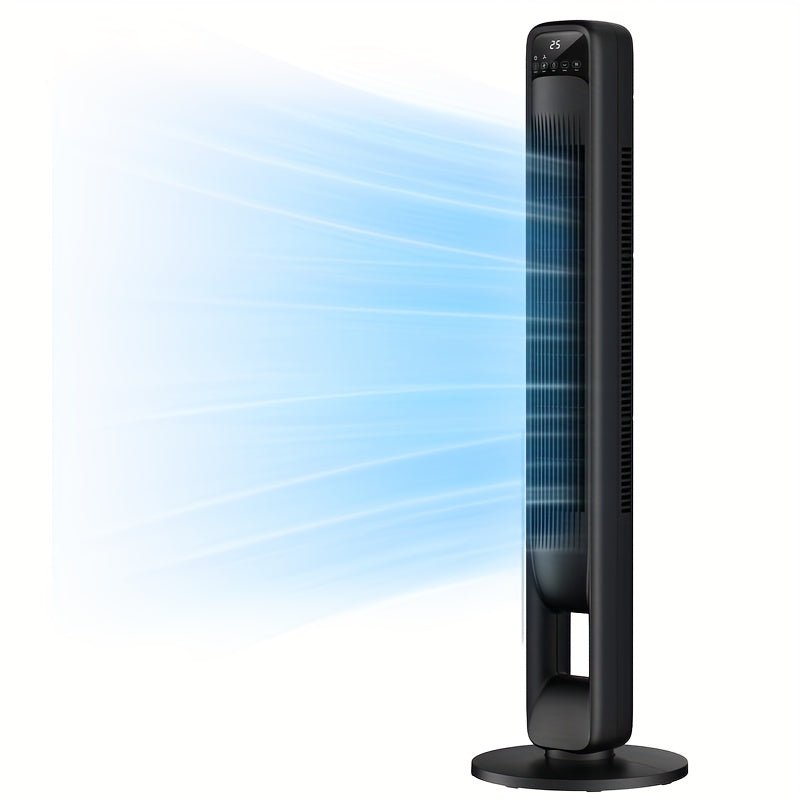Bladeless Tower Fan — 60° Oscillation & 12H Timer 1