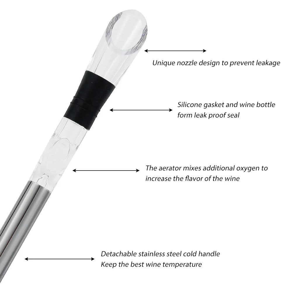 Wine Chiller Rod 3-in-1 — Cooler, Aerator & Pourer 5