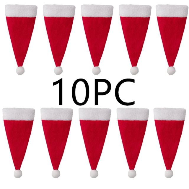 Christmas Santa Silverware Holders — 10-Piece Holiday Set 3