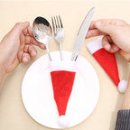 Christmas Santa Silverware Holders — 10-Piece Holiday Set 4