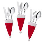 Christmas Santa Silverware Holders — 10-Piece Holiday Set 6