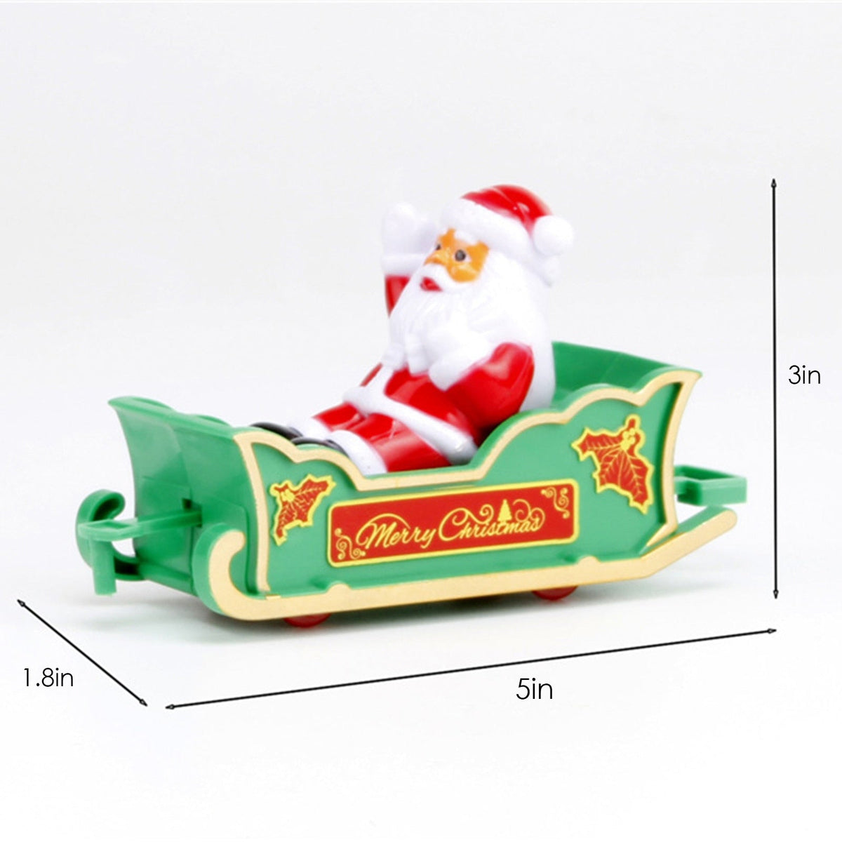 Christmas Tree Toy Train Set with Lights — Mounts on Trunk 10