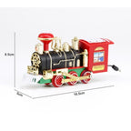Christmas Tree Toy Train Set with Lights — Mounts on Trunk 9