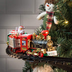 Christmas Tree Toy Train Set with Lights — Mounts on Trunk 1