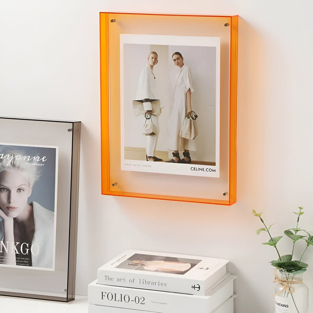 Clear Acrylic Picture Frame — Minimalist Colorful Design 11