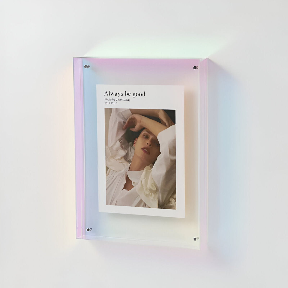 Clear Acrylic Picture Frame — Minimalist Colorful Design 8
