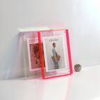Clear Acrylic Picture Frame — Minimalist Colorful Design 1