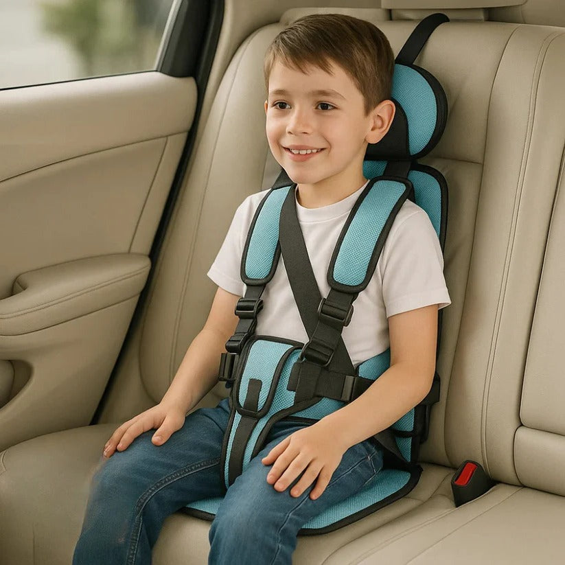Foldable Child Travel Booster Seat — 5-Point Harness, 132 lb 14