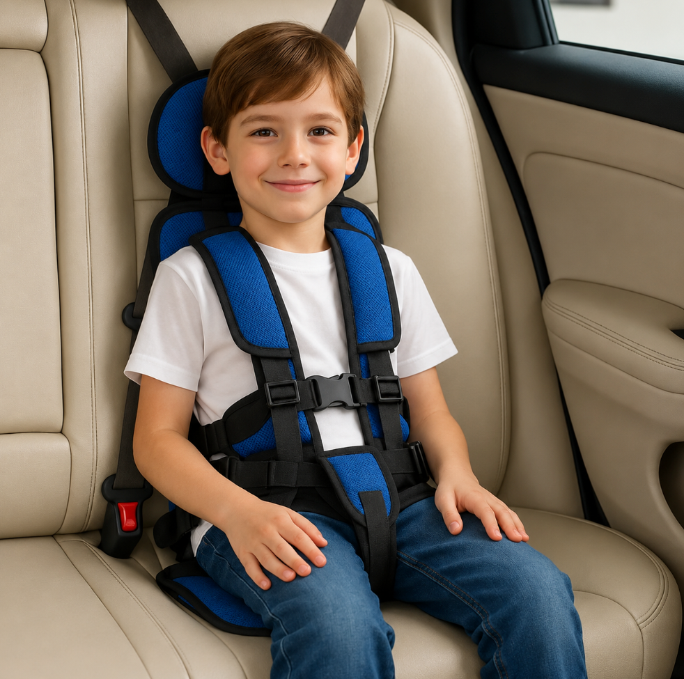 Foldable Child Travel Booster Seat — 5-Point Harness, 132 lb 19
