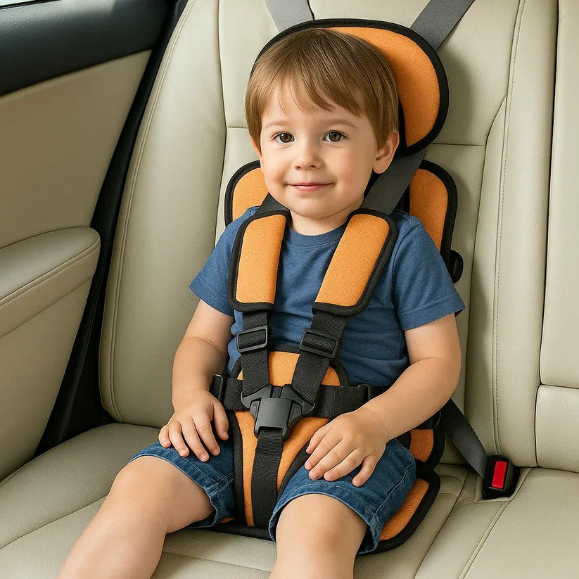 Foldable Child Travel Booster Seat — 5-Point Harness, 132 lb 7