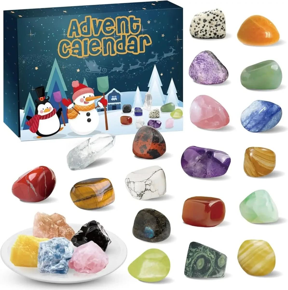 Crystal Advent Calendar 2025 — 24 Natural Gemstones Gift 3
