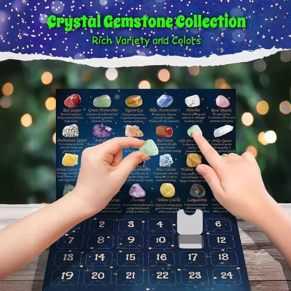 Crystal Advent Calendar 2025 — 24 Natural Gemstones Gift 5