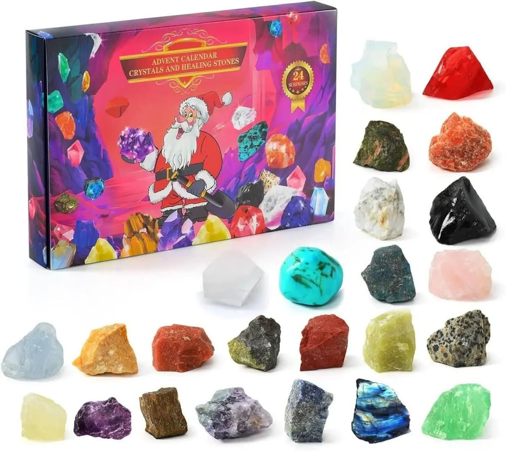Crystal Advent Calendar 2025 — 24 Natural Gemstones Gift 1