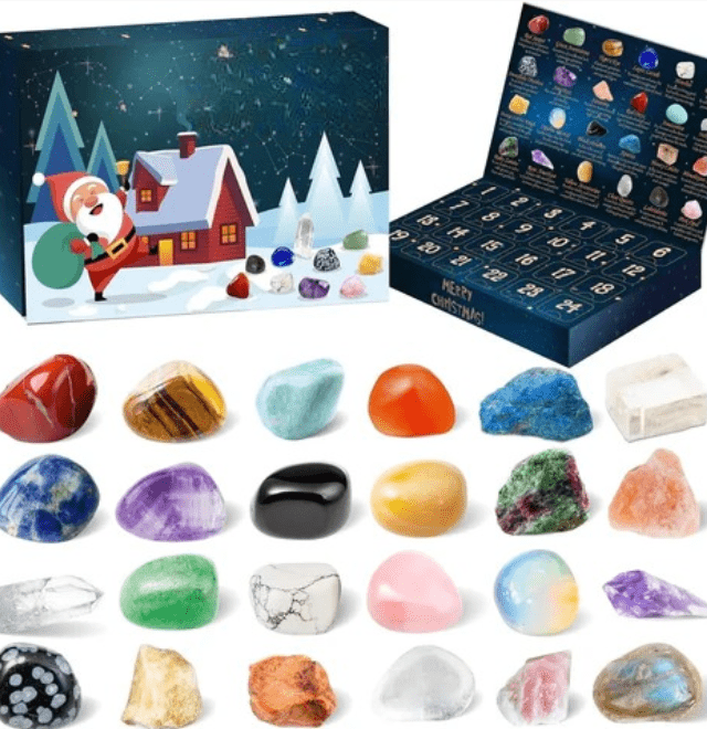 Crystal Advent Calendar — 24 Real Natural Crystals & Minerals 5