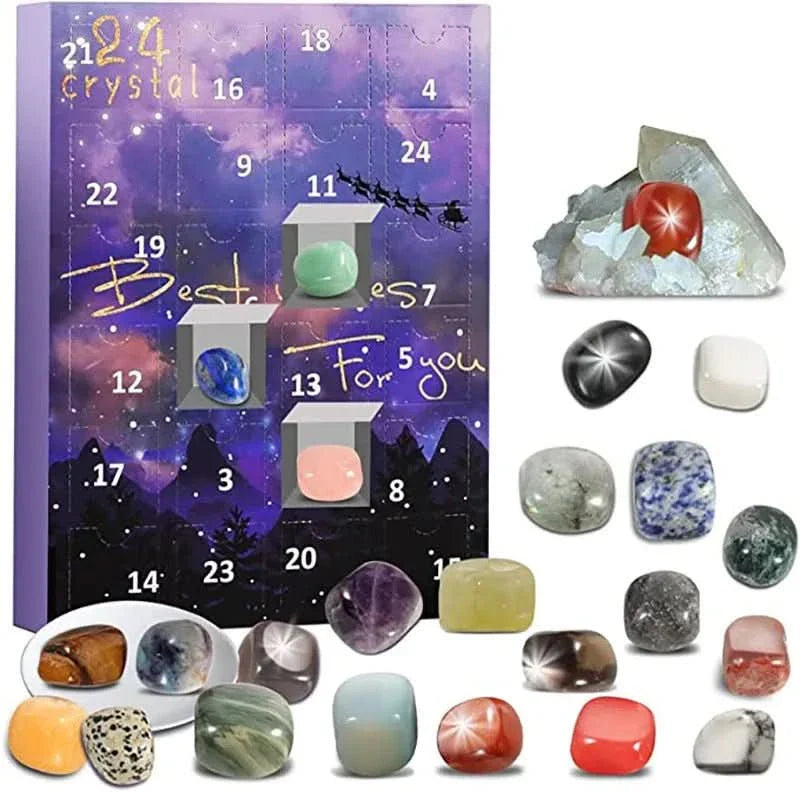 Crystal Advent Calendar — 24 Real Natural Crystals & Minerals 8