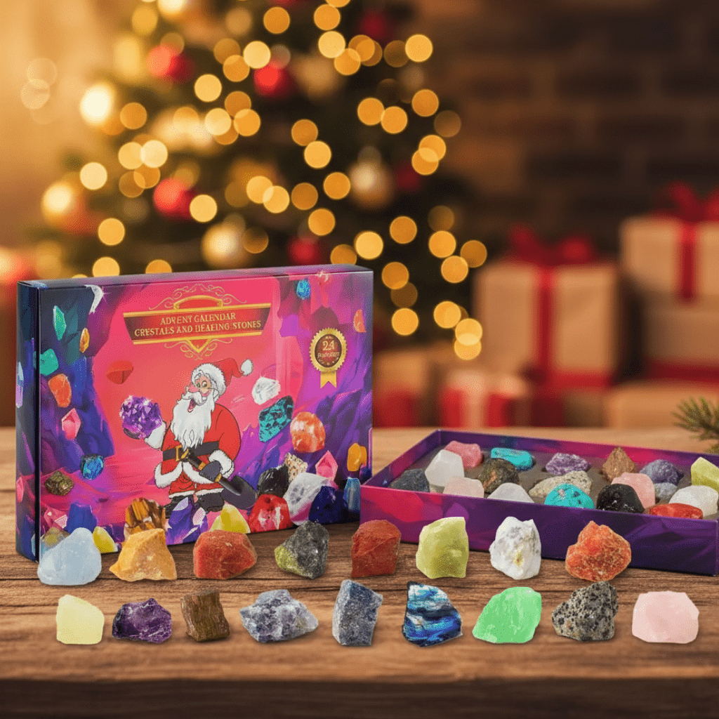 Crystal Advent Calendar — 24 Real Natural Crystals & Minerals 1