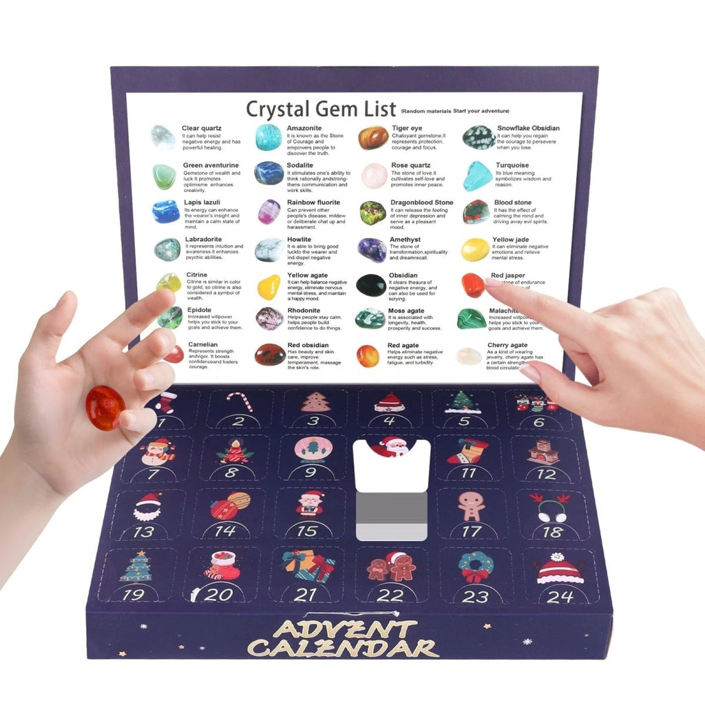 CrystalCount 2025 Gemstone Advent Calendar — 24 Real Crystals 8