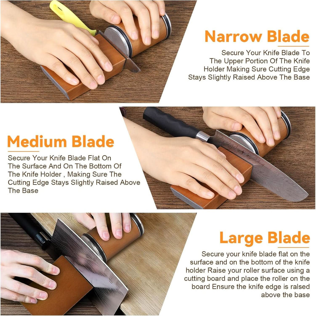 Diamond Roller Knife Sharpener — Precise Edge for All Blades 10