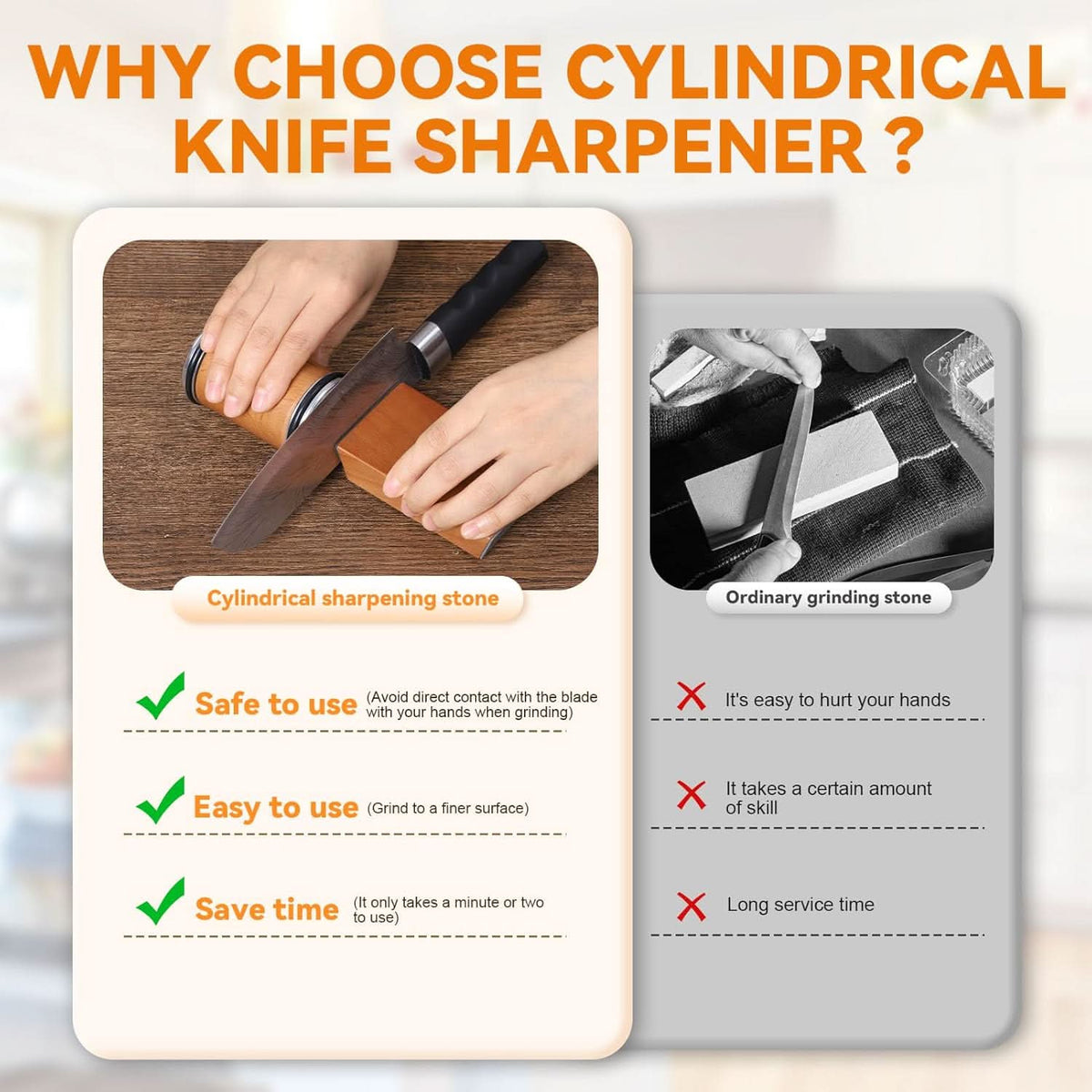Diamond Roller Knife Sharpener — Precise Edge for All Blades 4