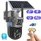 DualGuard 4K Solar Security Camera — Dual Lens 10x Zoom IP66 2
