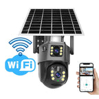 DualGuard 4K Solar Security Camera — Dual Lens 10x Zoom IP66 3