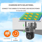 DualGuard 4K Solar Security Camera — Dual Lens 10x Zoom IP66 7