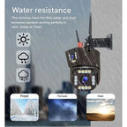 DualGuard 4K Solar Security Camera — Dual Lens 10x Zoom IP66 8