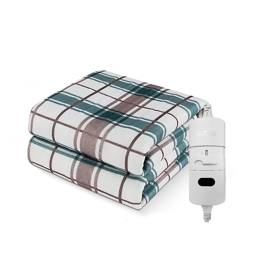 Electric Heated Blanket — Auto Thermostat Dual Size Bed Warmer 1