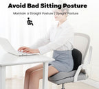 Memory Foam Seat Cushion — Ergonomic Posture Support Pad 2