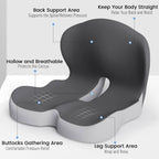 Memory Foam Seat Cushion — Ergonomic Posture Support Pad 6