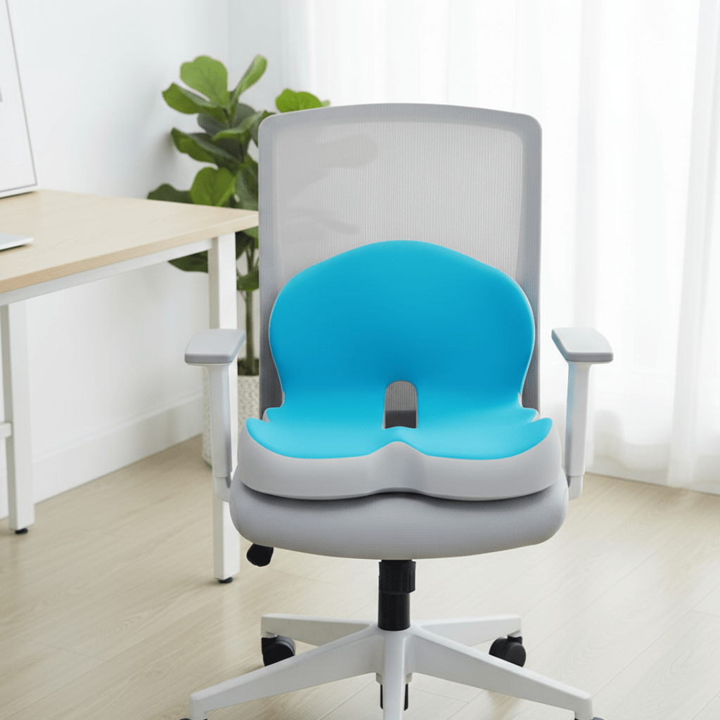 Memory Foam Seat Cushion — Ergonomic Posture Support Pad 1